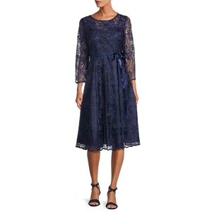 NEW! Alex Evenings Embroidered Cocktail Dress